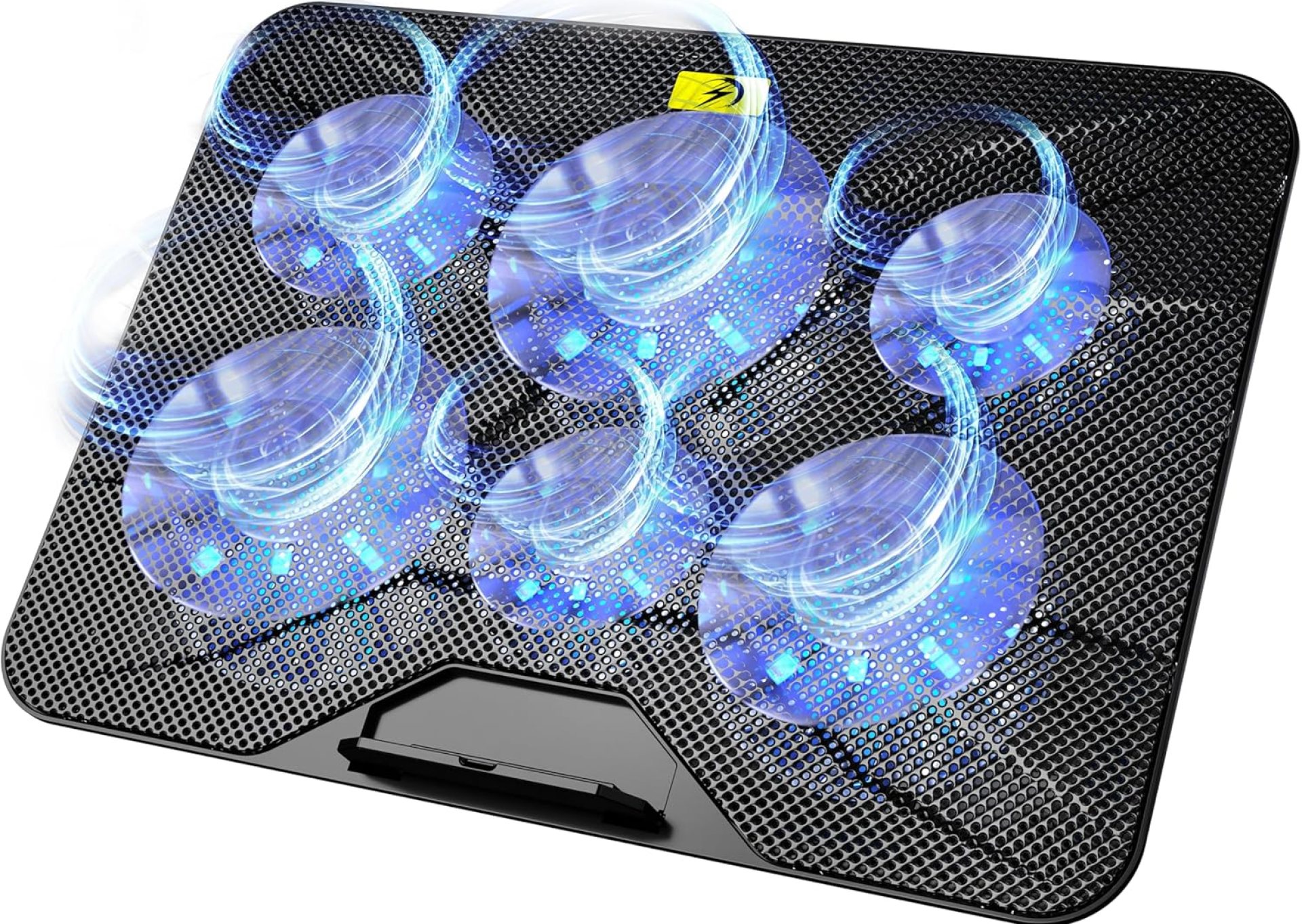 AICHESON Laptop Cooling Pad with 6 High-Speed Fans, Computer Cooler with 7 Adjustable Angles, Compatible with 13-17.3 Inch Laptops AICHESON Laptop Cooling Pad with 6 High-Speed Fans, Computer Cooler with 7 Adjustable Angles, Compatible with 13-17.3 Inch Laptops