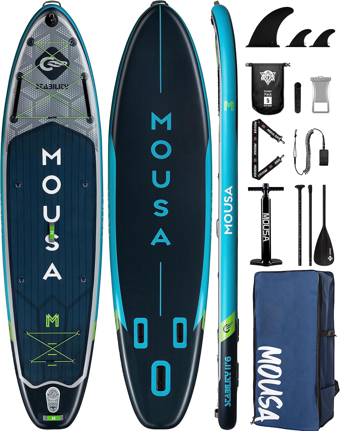 10’8/11’*35″ Extra Wide Inflatable Paddle Boards, Stable Stand-up Paddleboard for 3 People/Family w/Shoulder Strap, 100L Backpack, Paddle Boards for Adults w/Paddle, US Central Fin 10’8/11’*35″ Extra Wide Inflatable Paddle Boards, Stable Stand-up Paddleboard for 3 People/Family w/Shoulder Strap, 100L Backpack, Paddle Boards for Adults w/Paddle, US Central Fin