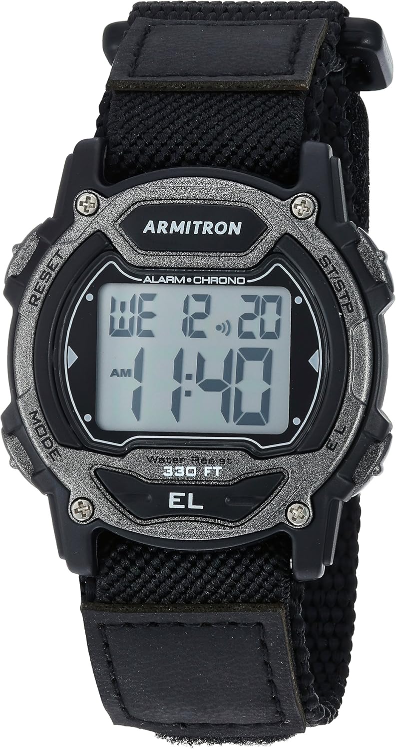 Armitron Sport Unisex Digital Chronograph Nylon Strap Watch, 45-7004 Armitron Sport Unisex Digital Chronograph Nylon Strap Watch, 45-7004