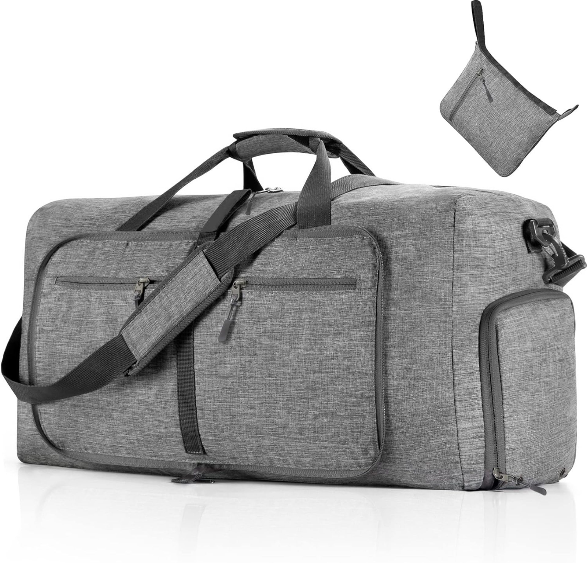 Vomgomfom Travel Duffle Bag for Men, 65L 85L 115L Foldable Travel Duffel Bag with Shoes Compartment Overnight Bag for Men Women Vomgomfom Travel Duffle Bag for Men, 65L 85L 115L Foldable Travel Duffel Bag with Shoes Compartment Overnight Bag for Men Women