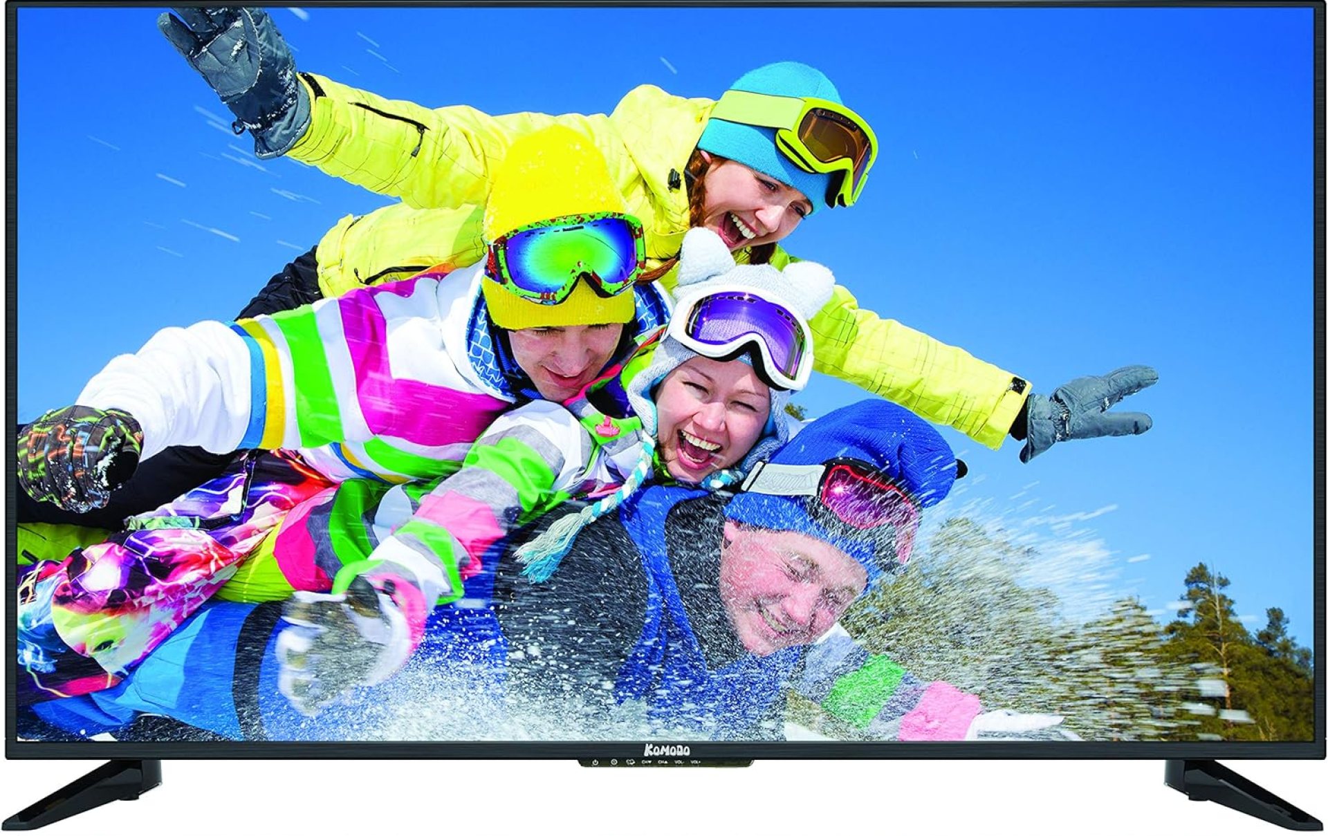 Komodo by Sceptre 50″ 4K UHD Ultra Slim LED TV 3840 x 2160 Memc 120, Machine Black Komodo by Sceptre 50″ 4K UHD Ultra Slim LED TV 3840 x 2160 Memc 120, Machine Black