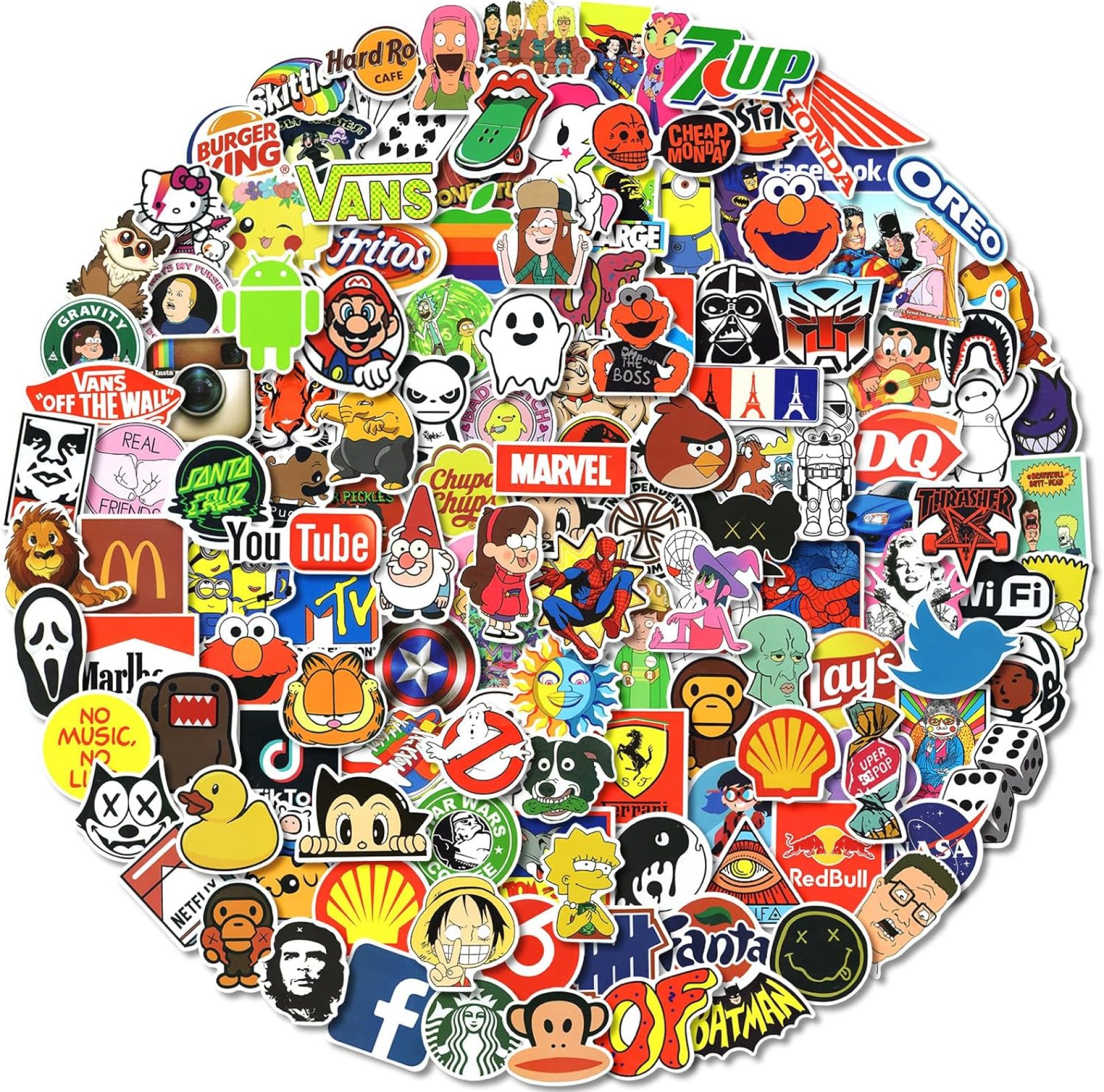 300PCS Cool Stickers, Cool Brand Stickers for Adult, Waterproof Vinyl Stickers for Water Bottles, Laptop, Skateboard, Luggage 300PCS Cool Stickers, Cool Brand Stickers for Adult, Waterproof Vinyl Stickers for Water Bottles, Laptop, Skateboard, Luggage