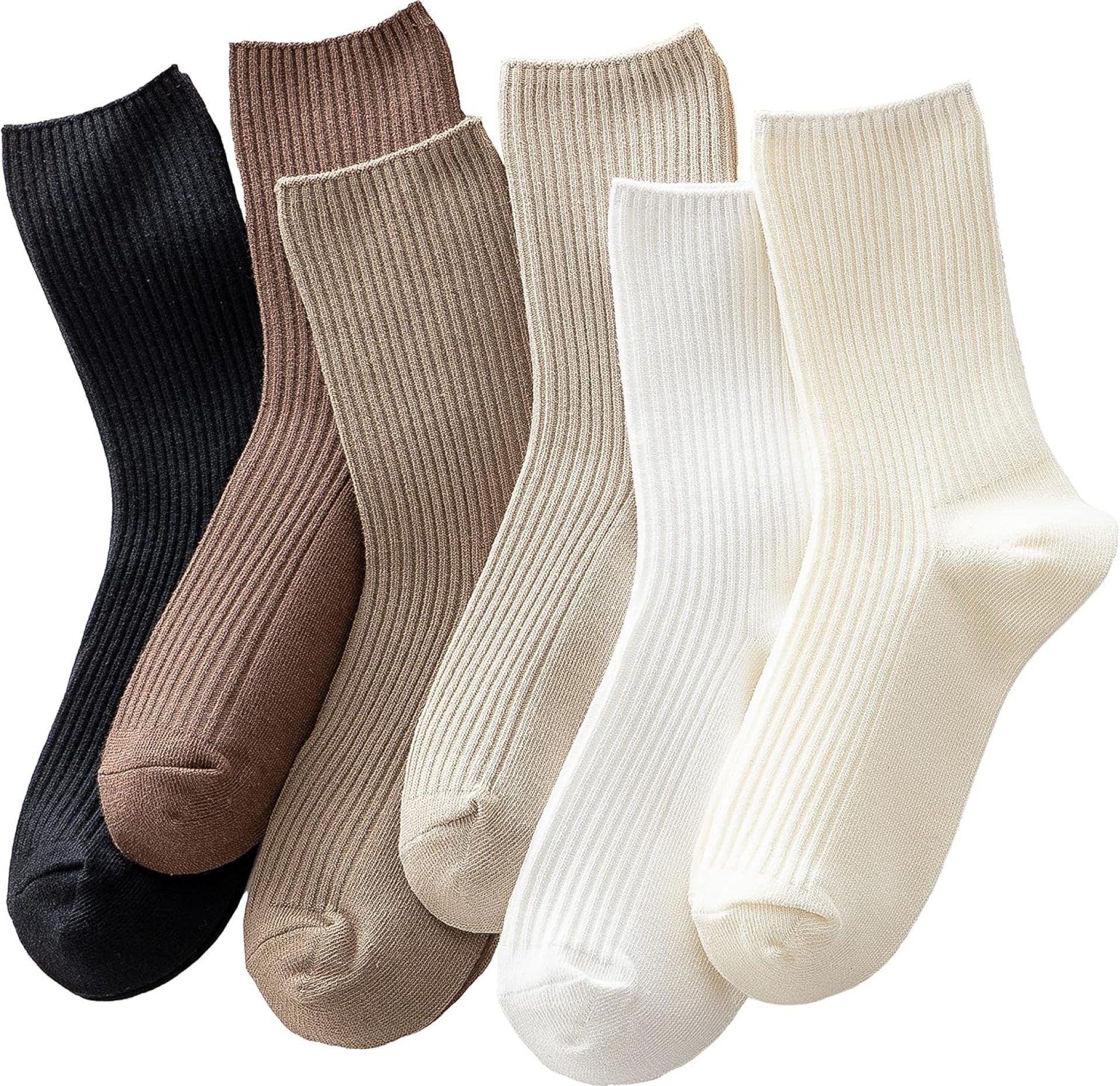 ACCFOD Womens Cute Crew Socks Casual Athletic Aesthetic Socks Neutral Cotton Socks for Women Granola Girls Clothes ACCFOD Womens Cute Crew Socks Casual Athletic Aesthetic Socks Neutral Cotton Socks for Women Granola Girls Clothes