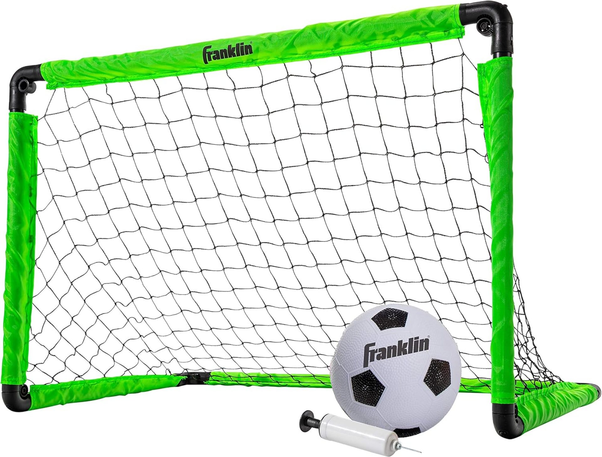 Franklin Sports Kids Mini Soccer Goal Set – Backyard + Indoor Mini Net and Ball Set with Pump – Portable Folding Youth Soccer Goal – Perfect Kids Toy – 36″ x 24″ Franklin Sports Kids Mini Soccer Goal Set – Backyard + Indoor Mini Net and Ball Set with Pump – Portable Folding Youth Soccer Goal – Perfect Kids Toy – 36″ x 24″