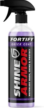 SHINE ARMOR Ceramic Coating Top Coat for Cars Fortify Quick Coat Car Wax Polish Spray Waterless Wash & Wax Hydrophobic Top Coat Polish & Polymer Paint Sealant Detail Protection 16 Fl Oz SHINE ARMOR Ceramic Coating Top Coat for Cars Fortify Quick Coat Car Wax Polish Spray Waterless Wash & Wax Hydrophobic Top Coat Polish & Polymer Paint Sealant Detail Protection 16 Fl Oz
