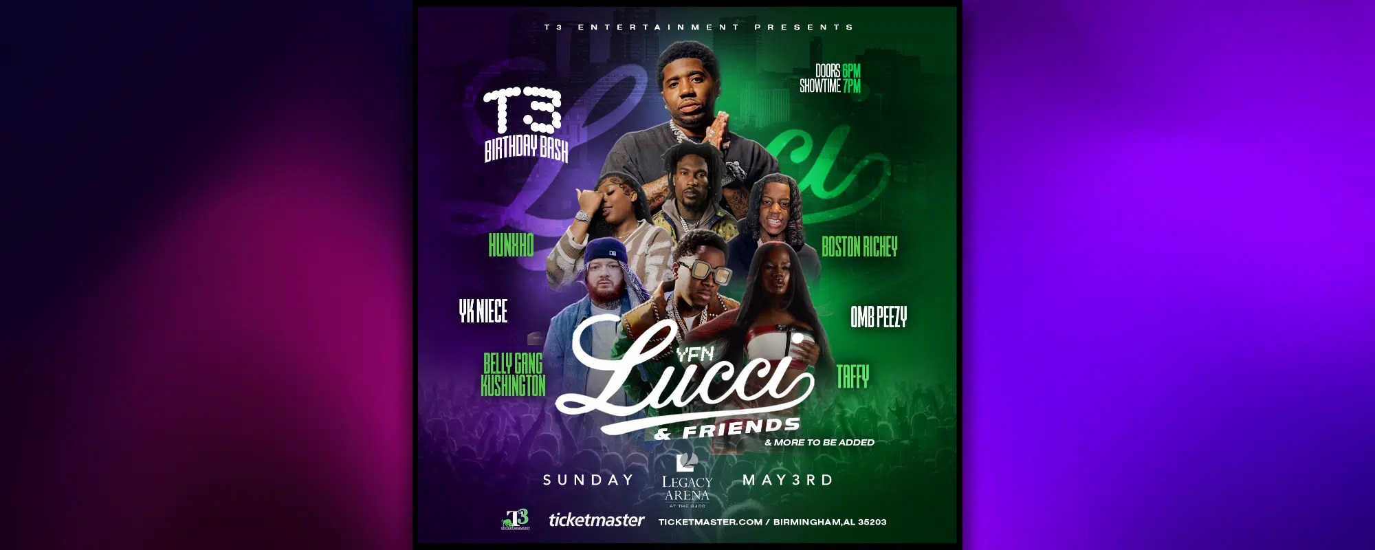 T3 BIRTHDAY BASH ft YFN Lucci, YK Niece, OMB Peezy, Belly Gang