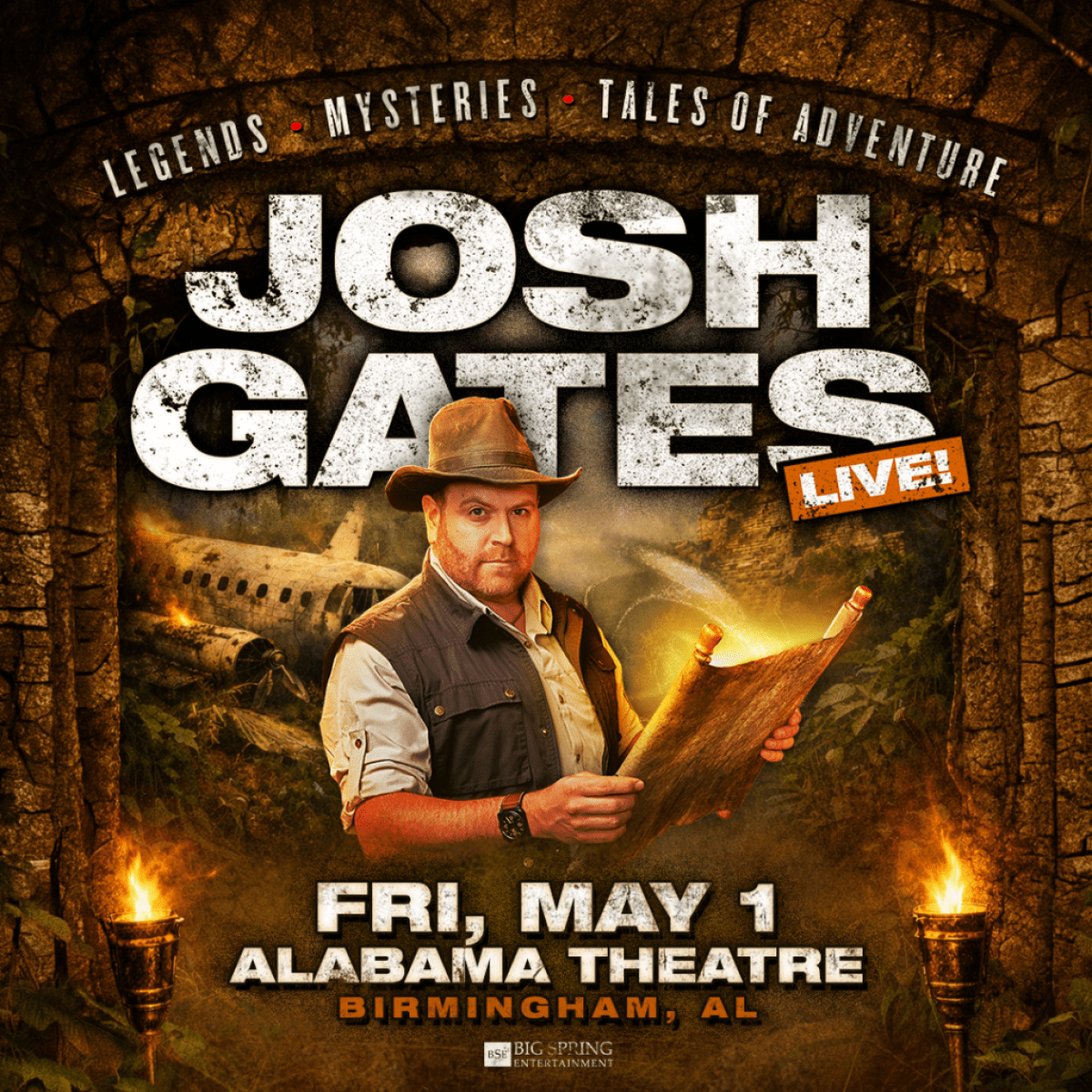 Josh Gates Live! An Evening of Legends, Mysteries, and Tales of Adventure Josh Gates Live! An Evening of Legends, Mysteries, and Tales of Adventure