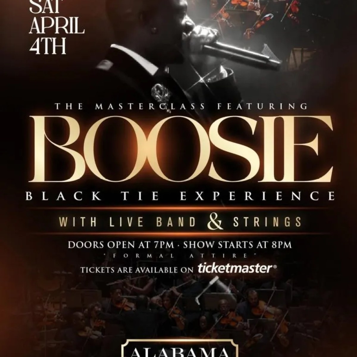 The Masterclass featuring Boosie with Live Band & Strings The Masterclass featuring Boosie with Live Band & Strings