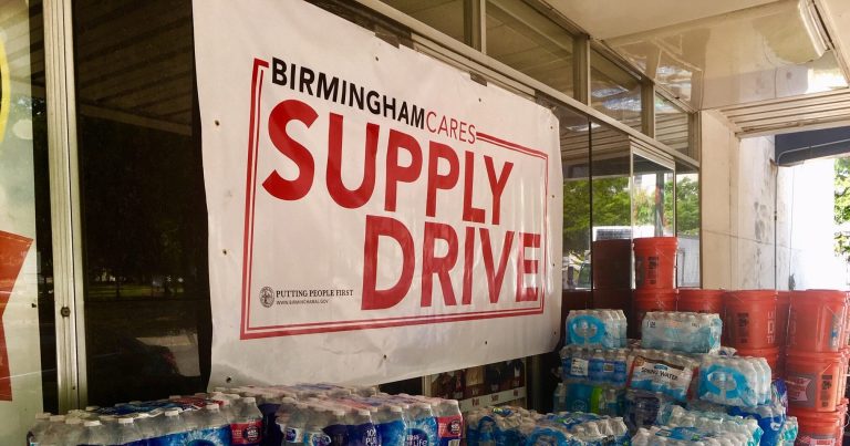Birmingham hosting water and supplies drive for Jackson, Mississippi — Sept. 6-8 Birmingham hosting water and supplies drive for Jackson, Mississippi — Sept. 6-8