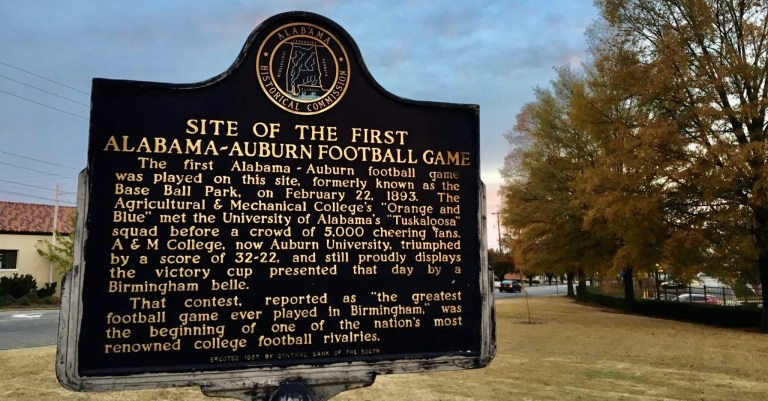 Where did the “First Alabama v. Auburn Game” Historical Marker go? Here’s the answer Where did the “First Alabama v. Auburn Game” Historical Marker go? Here’s the answer