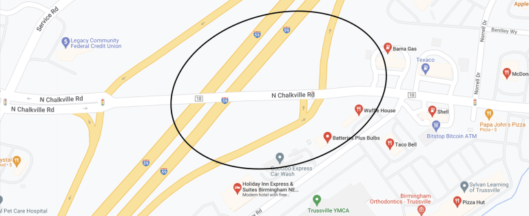 TRAFFIC ALERT: 1-59 South drops to one lane near Trussville—plan now TRAFFIC ALERT: 1-59 South drops to one lane near Trussville—plan now