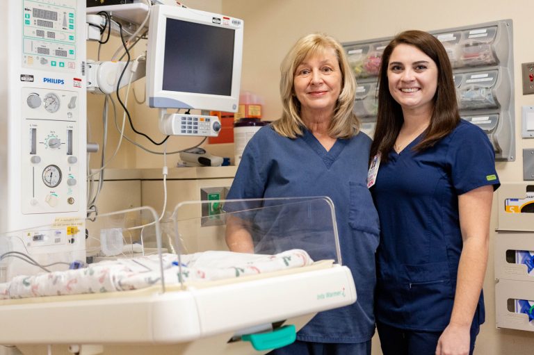 Born at Shelby Baptist Women’s Center, she works with the nurse who took care of her in the NICU Born at Shelby Baptist Women’s Center, she works with the nurse who took care of her in the NICU