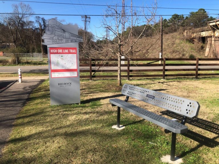 NEW seating + signage installed on Red Rock Trail System in Birmingham NEW seating + signage installed on Red Rock Trail System in Birmingham