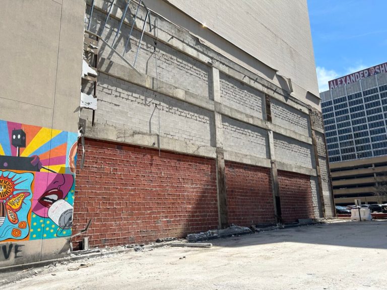 Mural in downtown Birmingham destroyed by severe winds Mural in downtown Birmingham destroyed by severe winds