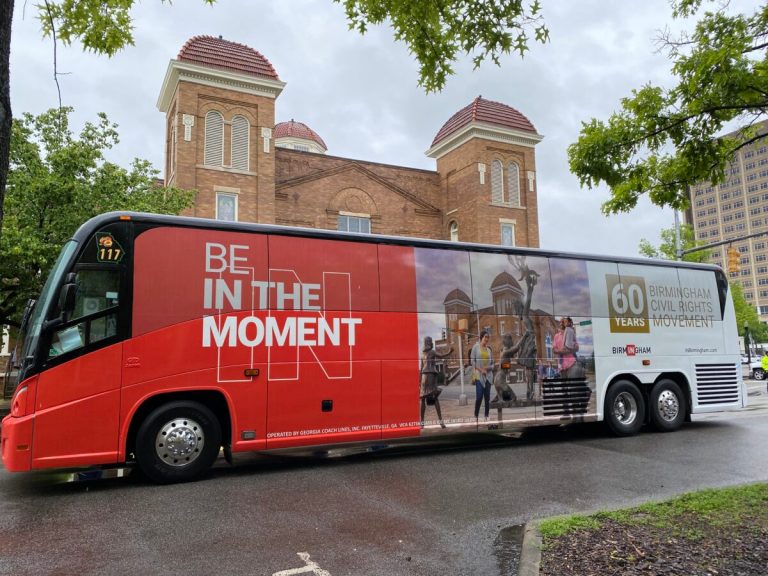 Commemorative Civil Rights bus unveiled at 16th St Baptist Church Commemorative Civil Rights bus unveiled at 16th St Baptist Church