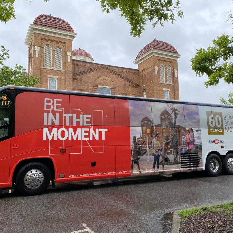 Commemorative Civil Rights bus unveiled at 16th St Baptist Church Commemorative Civil Rights bus unveiled at 16th St Baptist Church