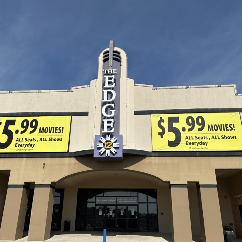 The Edge 12, one of Birmingham’s first dine-in theaters, closed April 2nd The Edge 12, one of Birmingham’s first dine-in theaters, closed April 2nd