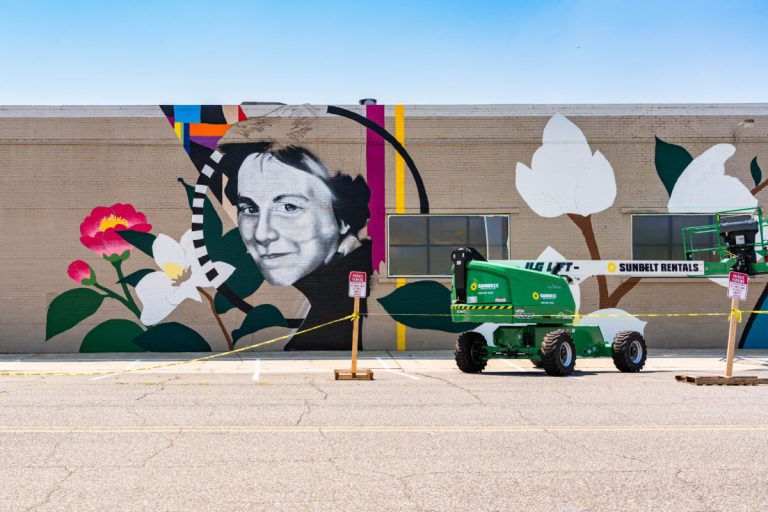 New mural celebrating Alabama women begins near Legacy Arena New mural celebrating Alabama women begins near Legacy Arena