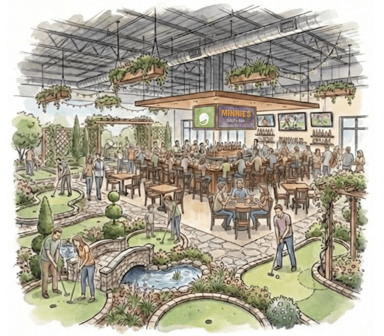 New mini golf bar coming to Parkside in 2026 New mini golf bar coming to Parkside in 2026
