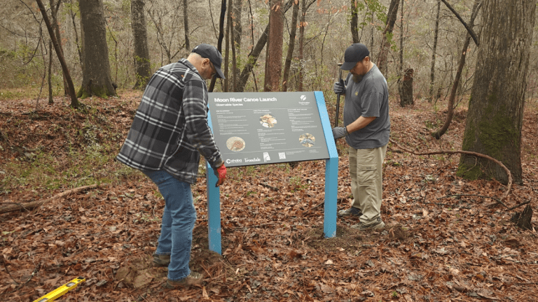 Freshwater Land Trust installs new info signs in Irondale public access canoe launches Freshwater Land Trust installs new info signs in Irondale public access canoe launches