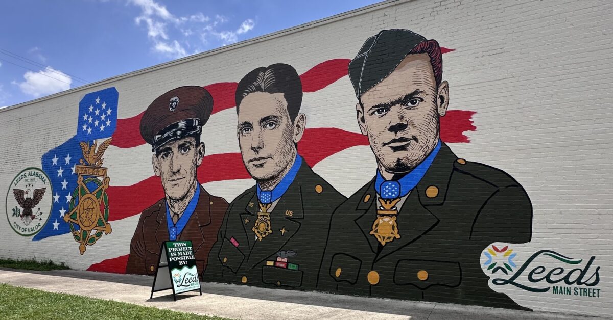 Leeds unveils massive new mural honoring Medal of Honor heroes By Pat Byington LAST UPDATED 06/23/26 Reading time: 2 minutes