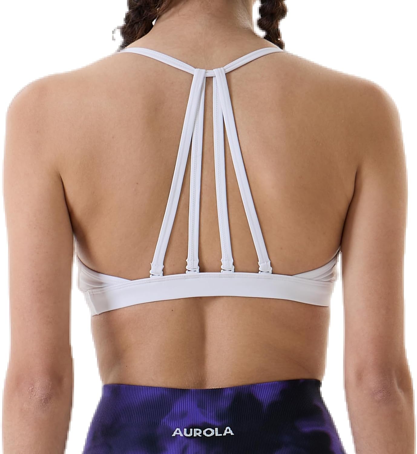 AUROLA Mercury Workout Sports Bras Women Athletic Removable Padded Backless Strapy Minimal Crop Top AUROLA Mercury Workout Sports Bras Women Athletic Removable Padded Backless Strapy Minimal Crop Top