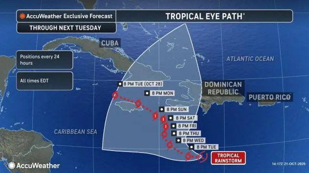 Caribbean bracing for future hurricane as Tropical Storm Melissa types Caribbean bracing for future hurricane as Tropical Storm Melissa types