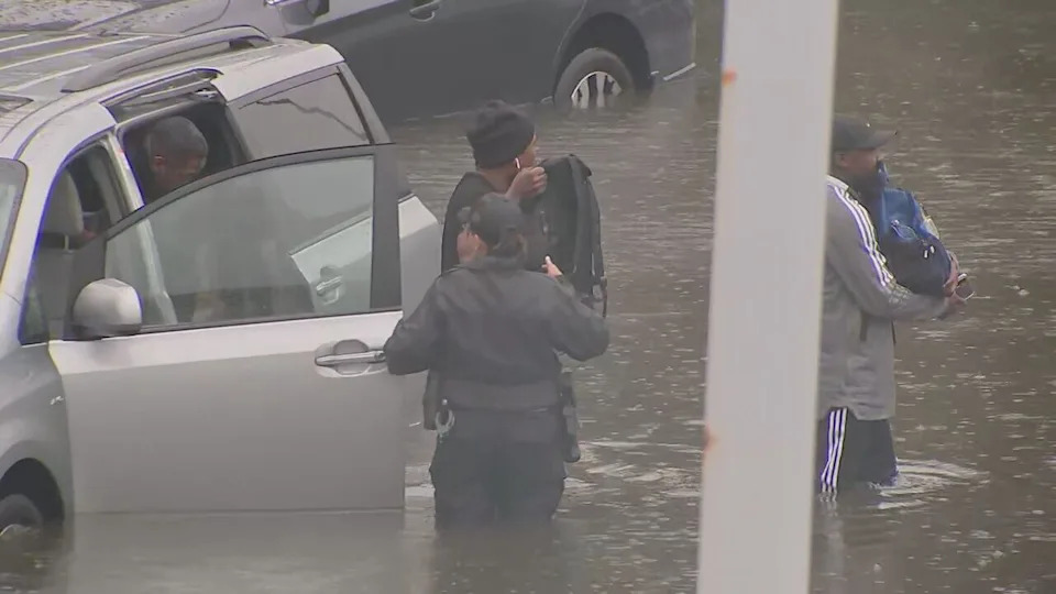 Stranded drivers rescued, roads became rivers as flash flooding hits Mass. Stranded drivers rescued, roads became rivers as flash flooding hits Mass.