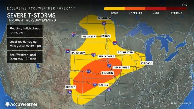 Rounds of extreme storms to rattle, drench central US Rounds of extreme storms to rattle, drench central US