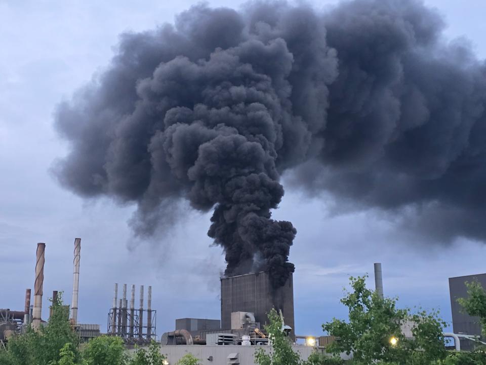 Huge hearth at Neenah Foundry, crews actively responding to scene Huge hearth at Neenah Foundry, crews actively responding to scene