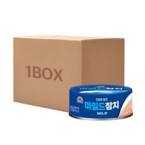 참치캔  로하이 사조참치 마일드 통조림, 250g, 12개