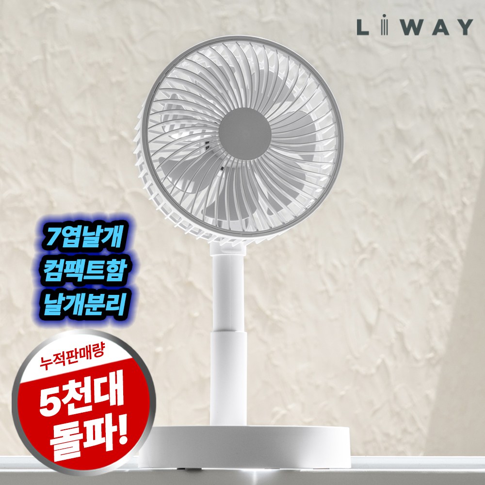 리웨이 무선 접이식 폴딩팬 선풍기