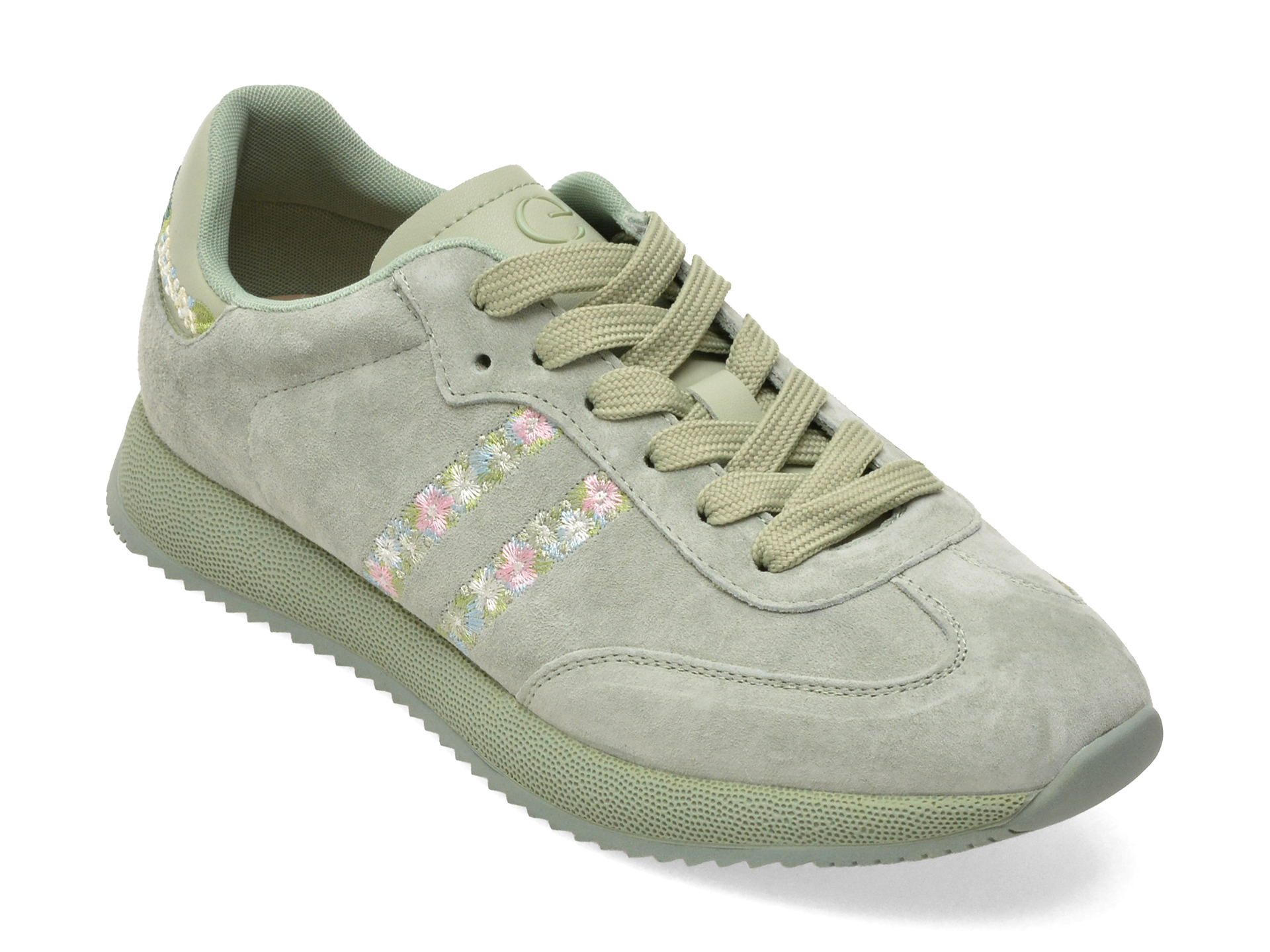 Pantofi sport verzi, 615908, din nabuc – Epica Pantofi sport verzi, 615908, din nabuc – Epica