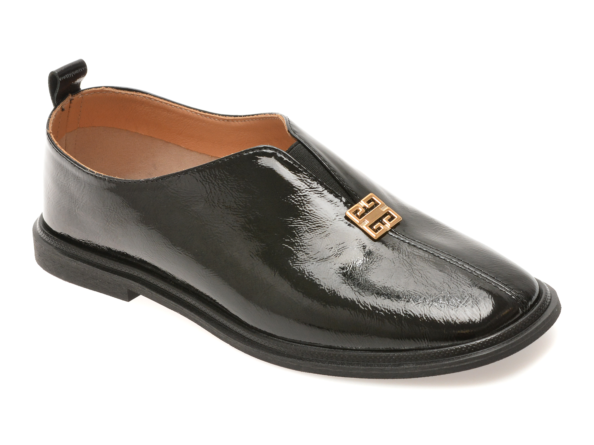 Pantofi casual negri, 1932610, din piele naturală lăcuită – Image Pantofi casual negri, 1932610, din piele naturală lăcuită – Image