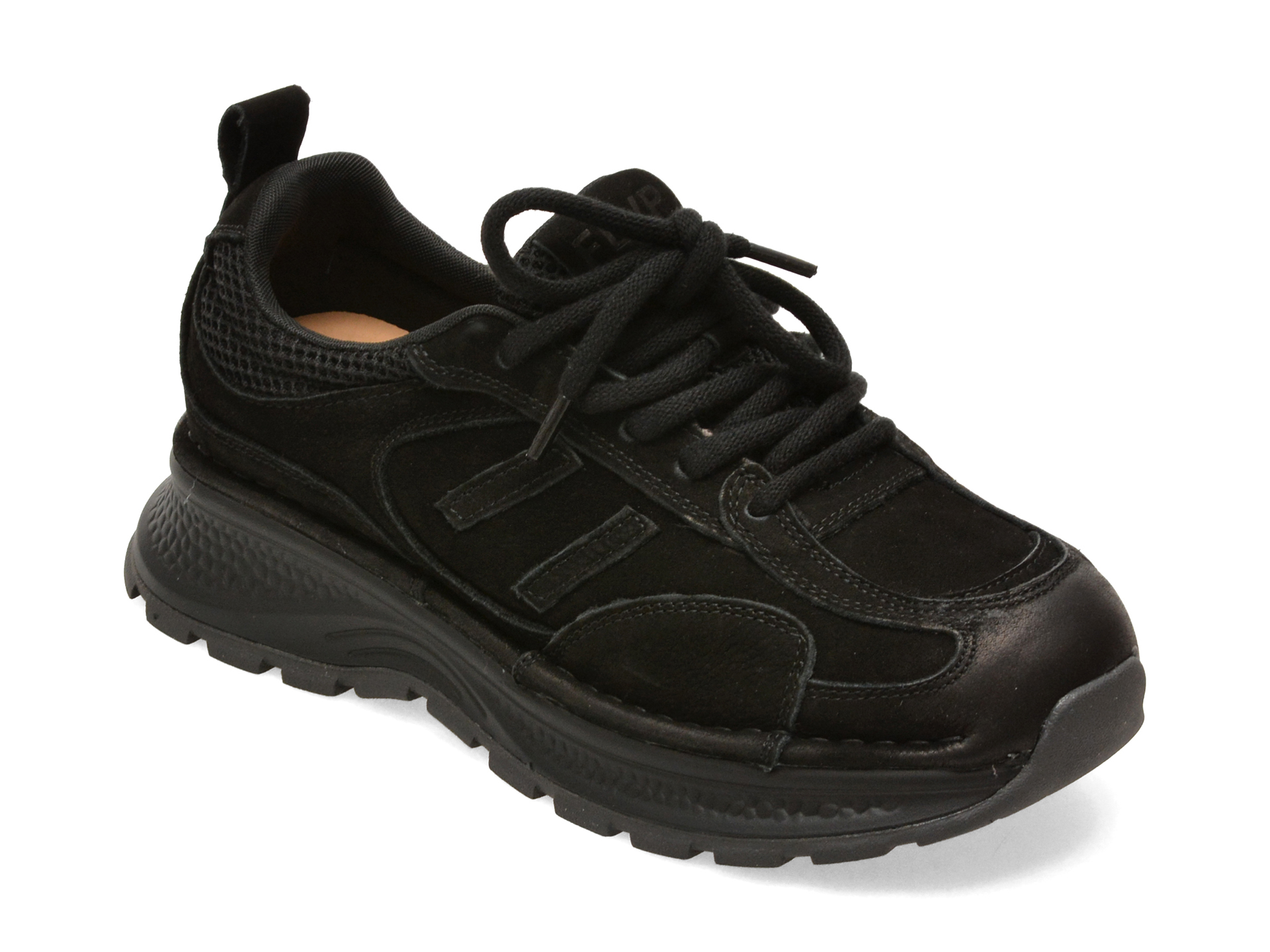 Pantofi sport negri, model 9011, din nabuc – Flavia Passini Pantofi sport negri, model 9011, din nabuc – Flavia Passini