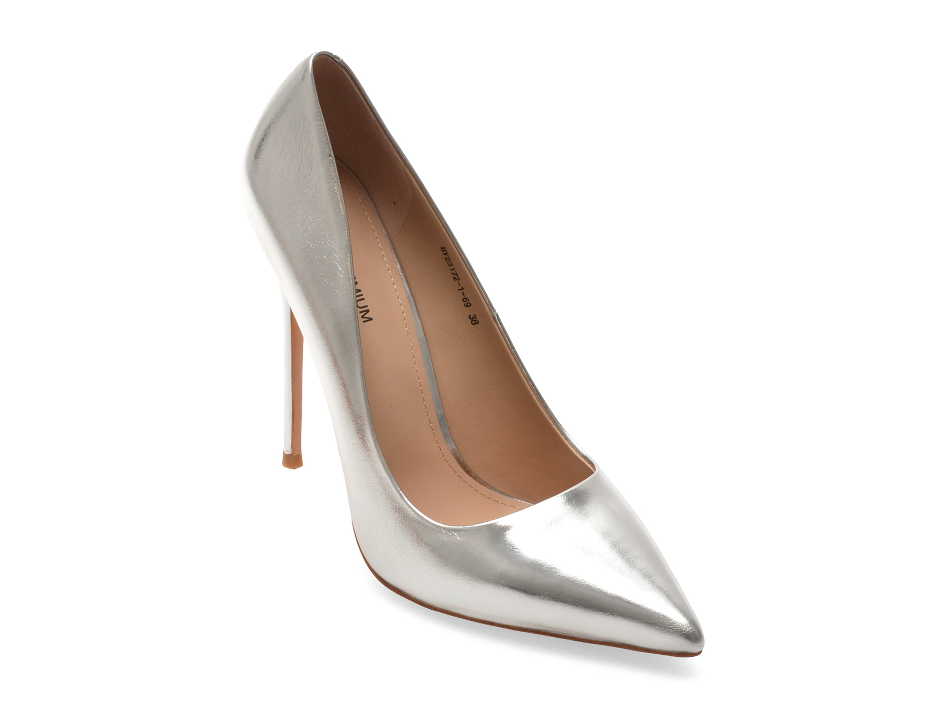 Pantofi eleganți argintii din piele naturală – EPICA PREMIUM Pantofi eleganți argintii din piele naturală – EPICA PREMIUM