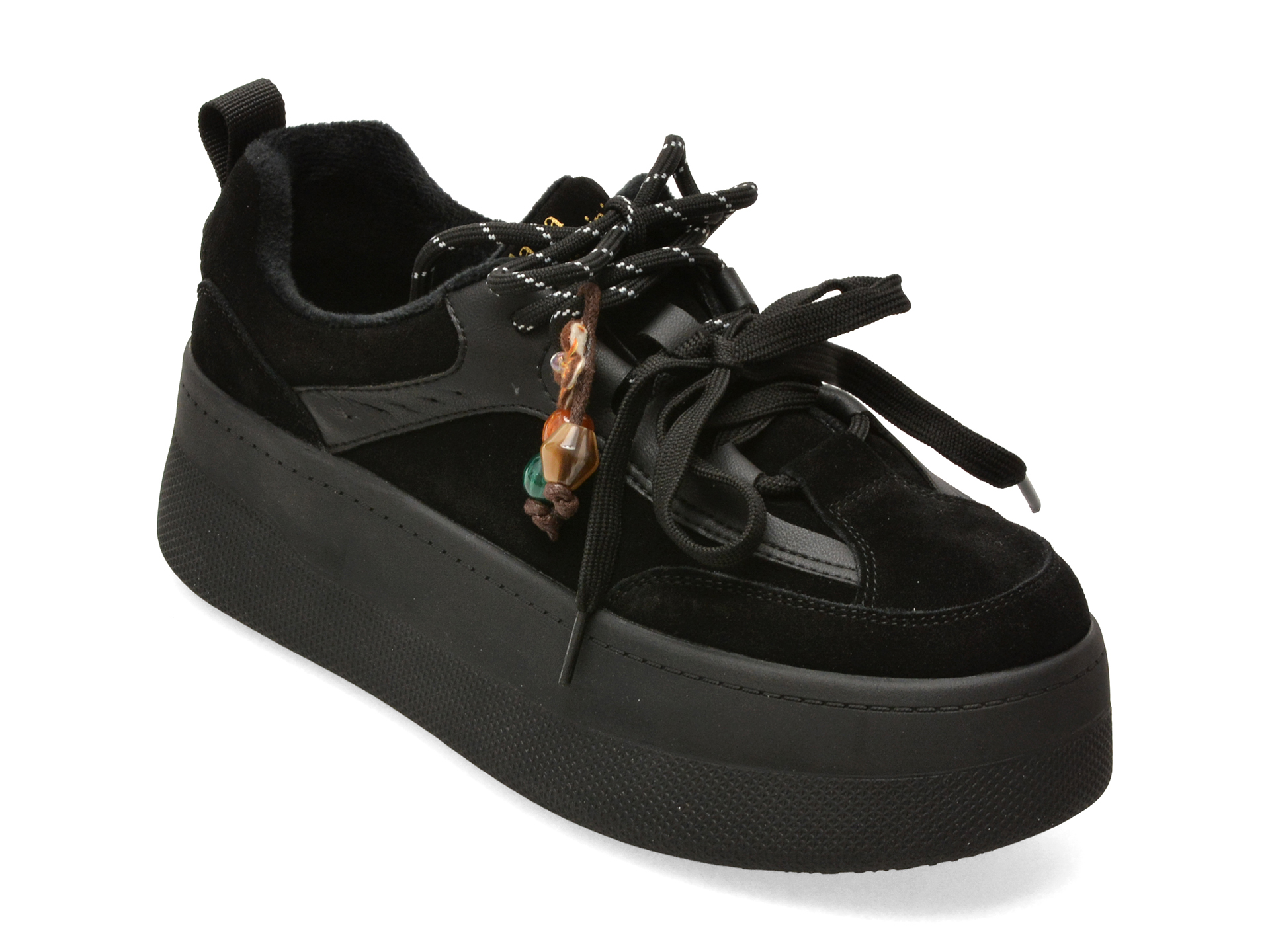 Pantofi sport negri, 2530, din piele întoarsă – Flavia Passini Pantofi sport negri, 2530, din piele întoarsă – Flavia Passini