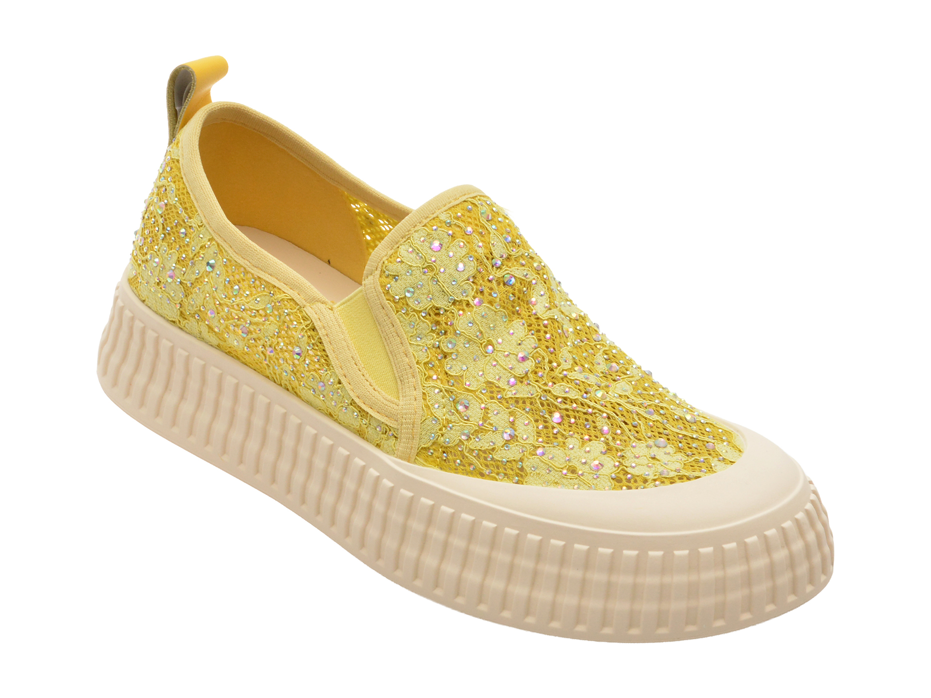 Pantofi casual galbeni, model 5327, din material textil – Epica Pantofi casual galbeni, model 5327, din material textil – Epica
