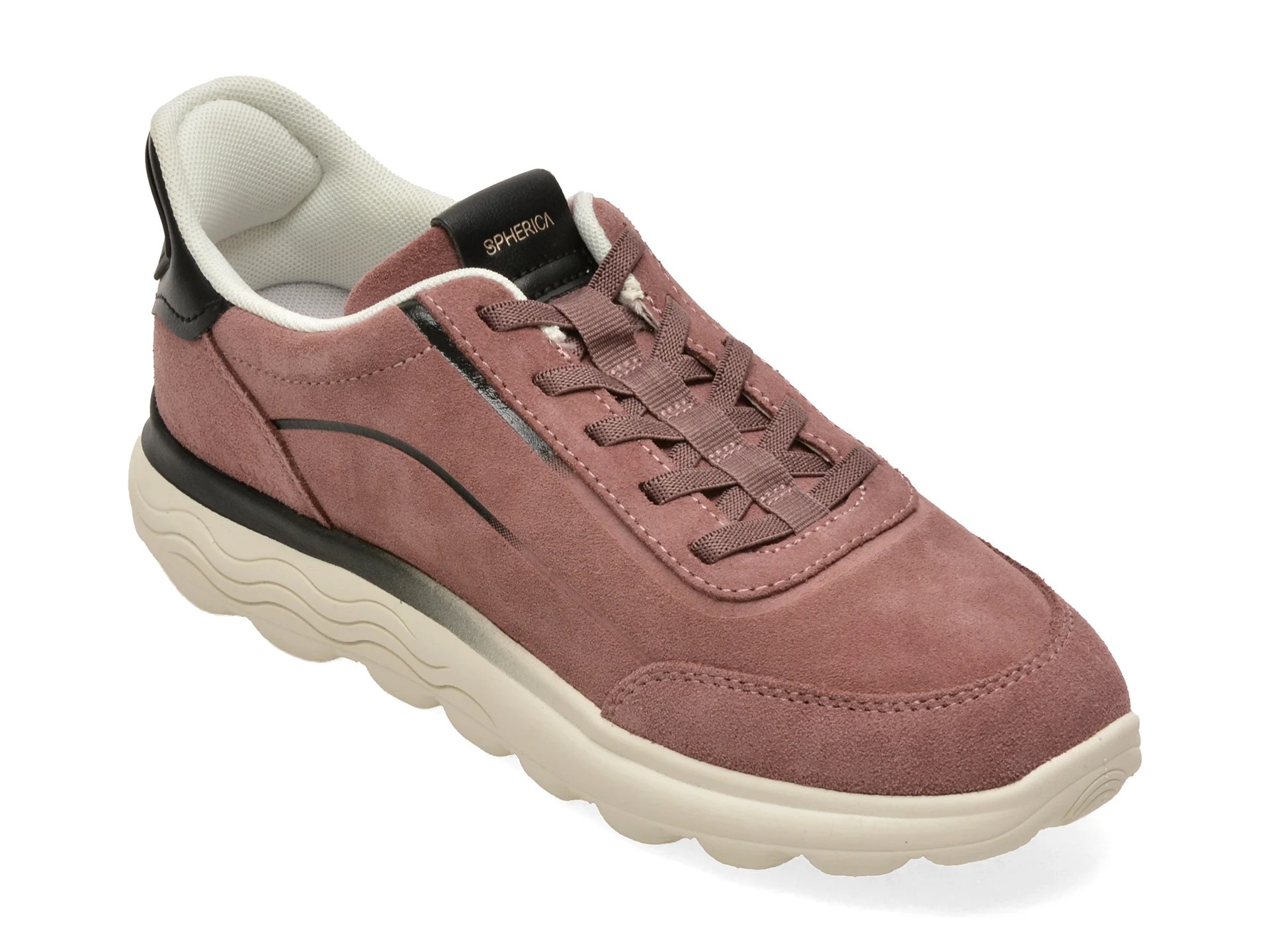 Pantofi sport roz, D657MA, din piele întoarsă – Geox Pantofi sport roz, D657MA, din piele întoarsă – Geox