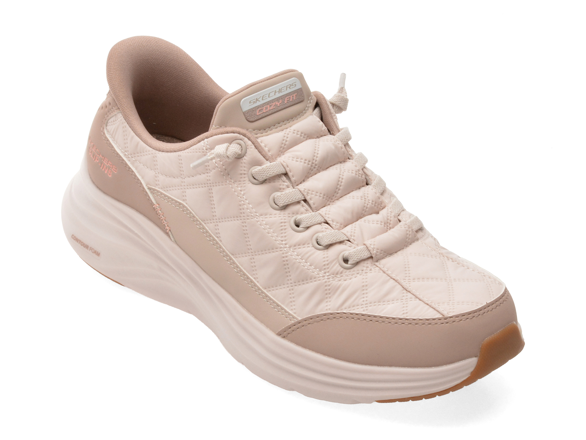 Pantofi sport roz, CONTOUR FOAM, din material textil – Skechers Pantofi sport roz, CONTOUR FOAM, din material textil – Skechers