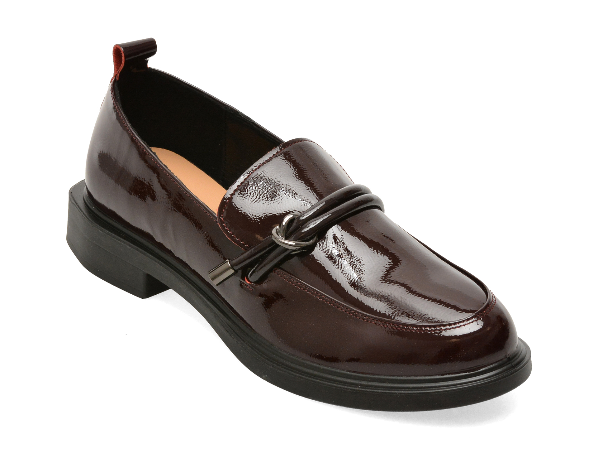 Mocasini visinii, 65321, din piele naturală lacuită – Epica Mocasini visinii, 65321, din piele naturală lacuită – Epica