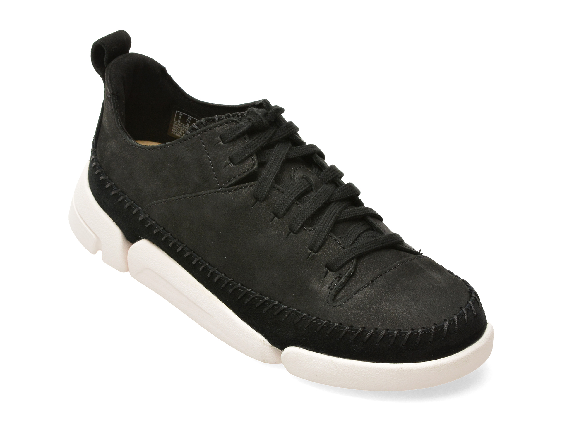 Pantofi sport negri, TRIGENIC 2 FLEX, din nabuc – Clarks Pantofi sport negri, TRIGENIC 2 FLEX, din nabuc – Clarks