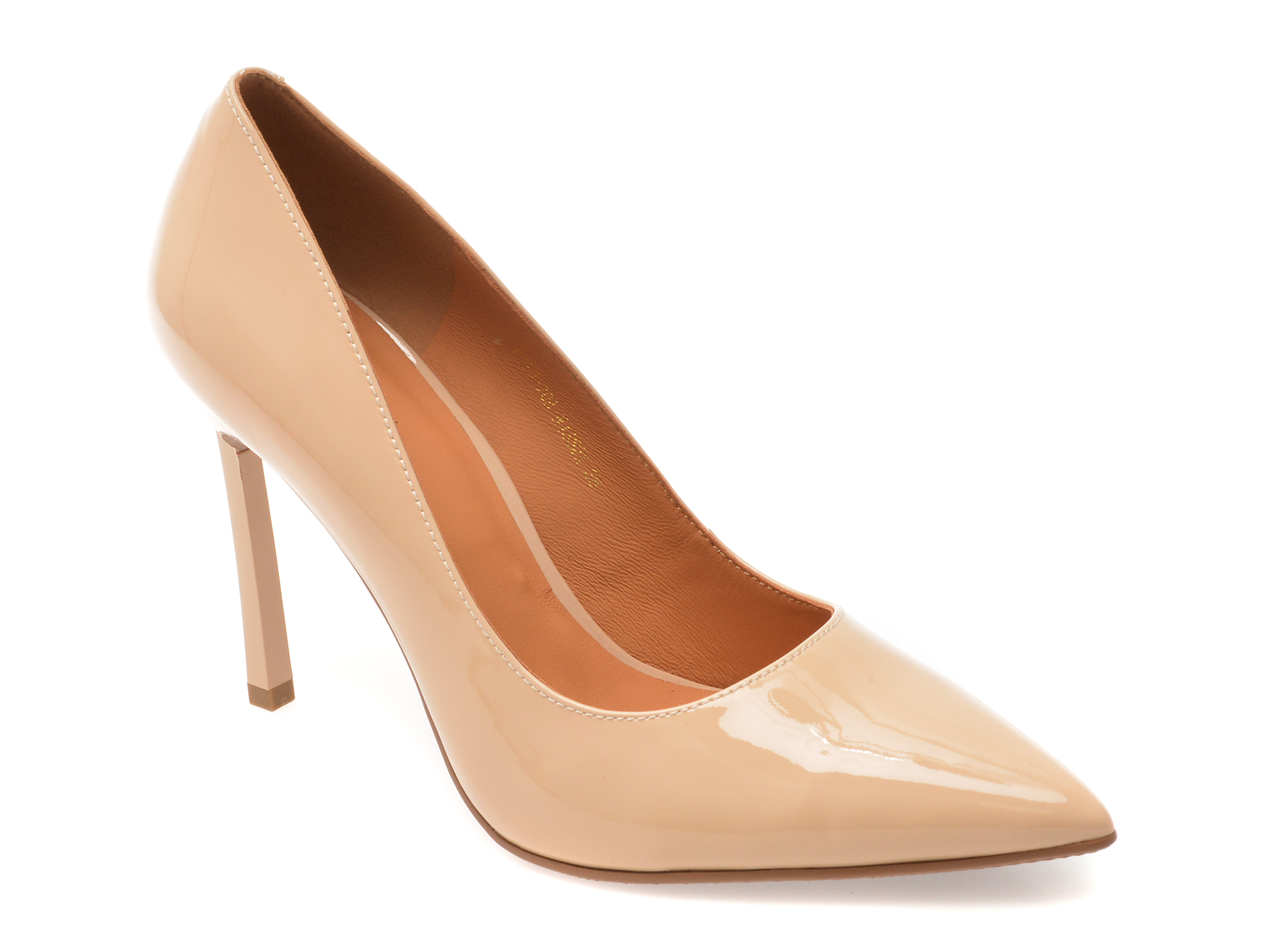 Pantofi eleganți nude, E19070, din piele naturală lăcuită – Epica Pantofi eleganți nude, E19070, din piele naturală lăcuită – Epica