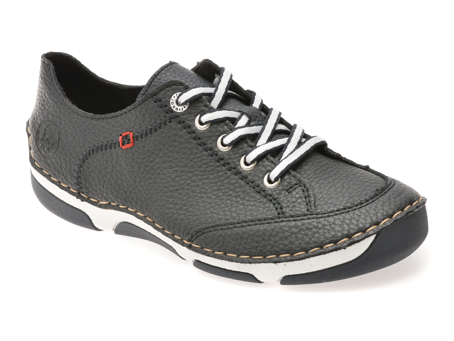 Pantofi bleumarin din piele naturală, model 55901 – Rieker Pantofi bleumarin din piele naturală, model 55901 – Rieker
