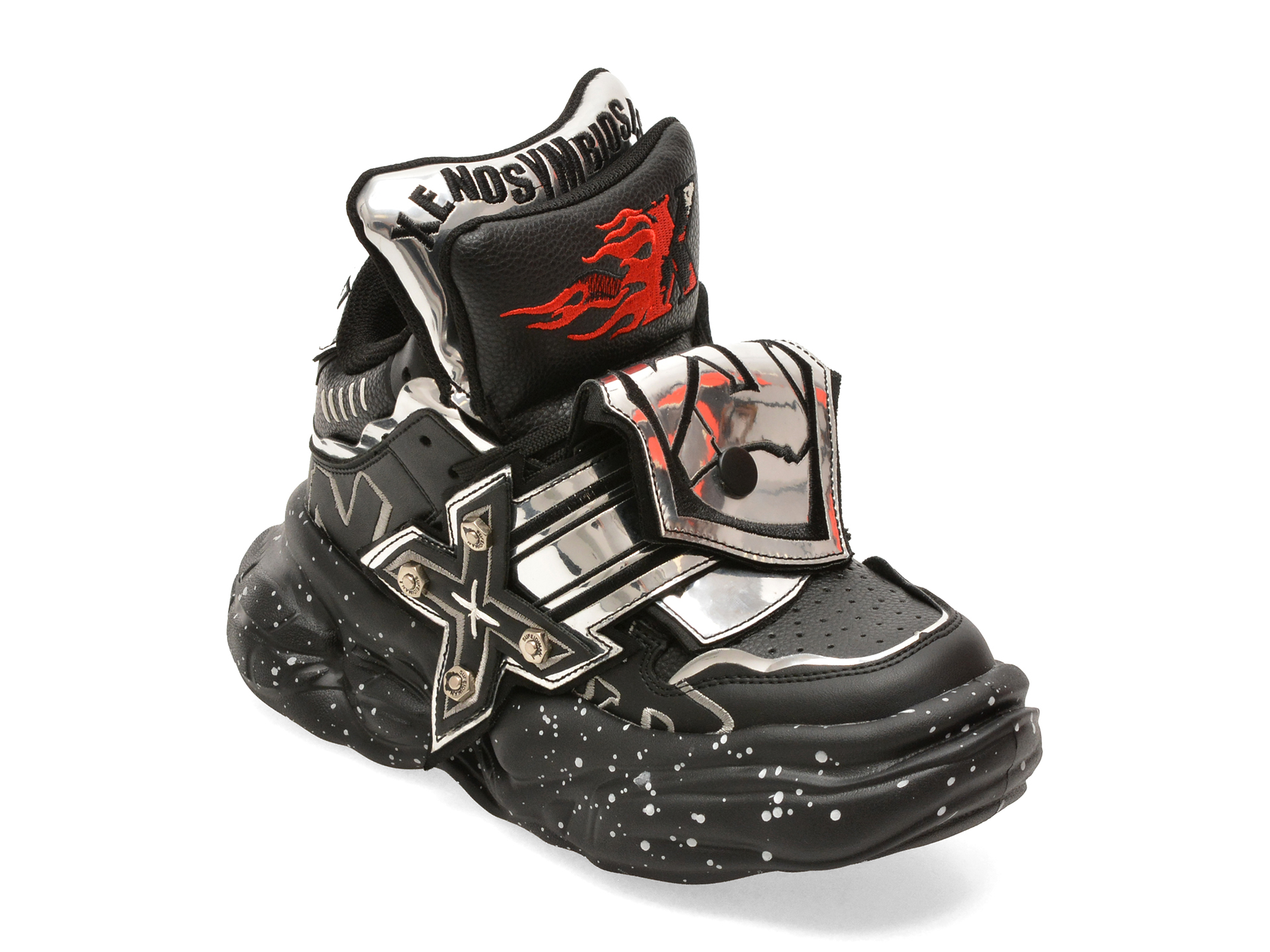 Pantofi sport negri, model 6668 din piele ecologică – Gryxx Pantofi sport negri, model 6668 din piele ecologică – Gryxx