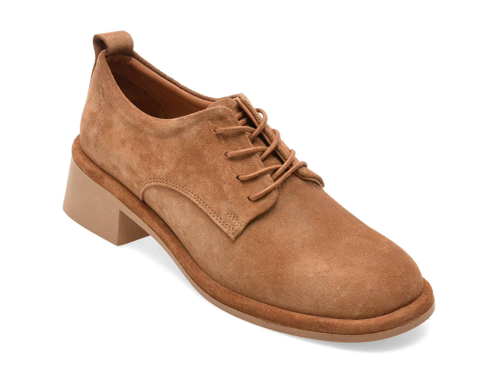 Pantofi maro din piele întoarsă – Image Pantofi maro din piele întoarsă – Image