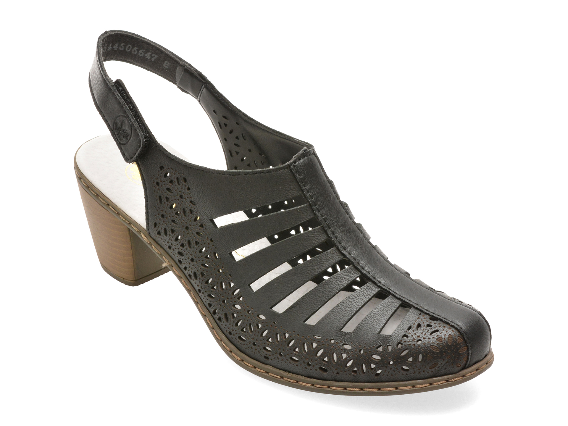 Pantofi casual negri, 40959, din piele naturală – Rieker Pantofi casual negri, 40959, din piele naturală – Rieker
