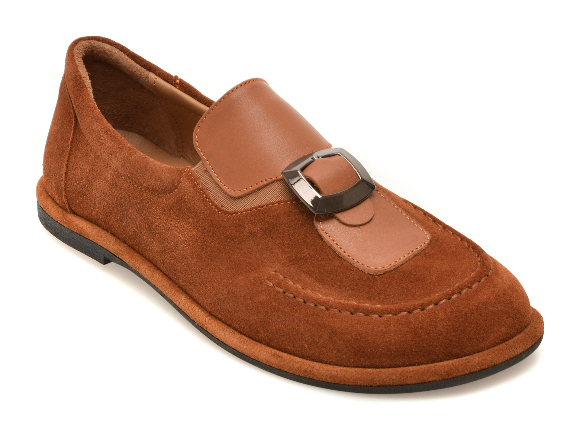 Mocasini maro din piele întoarsă, 1614110 – Epica Mocasini maro din piele întoarsă, 1614110 – Epica