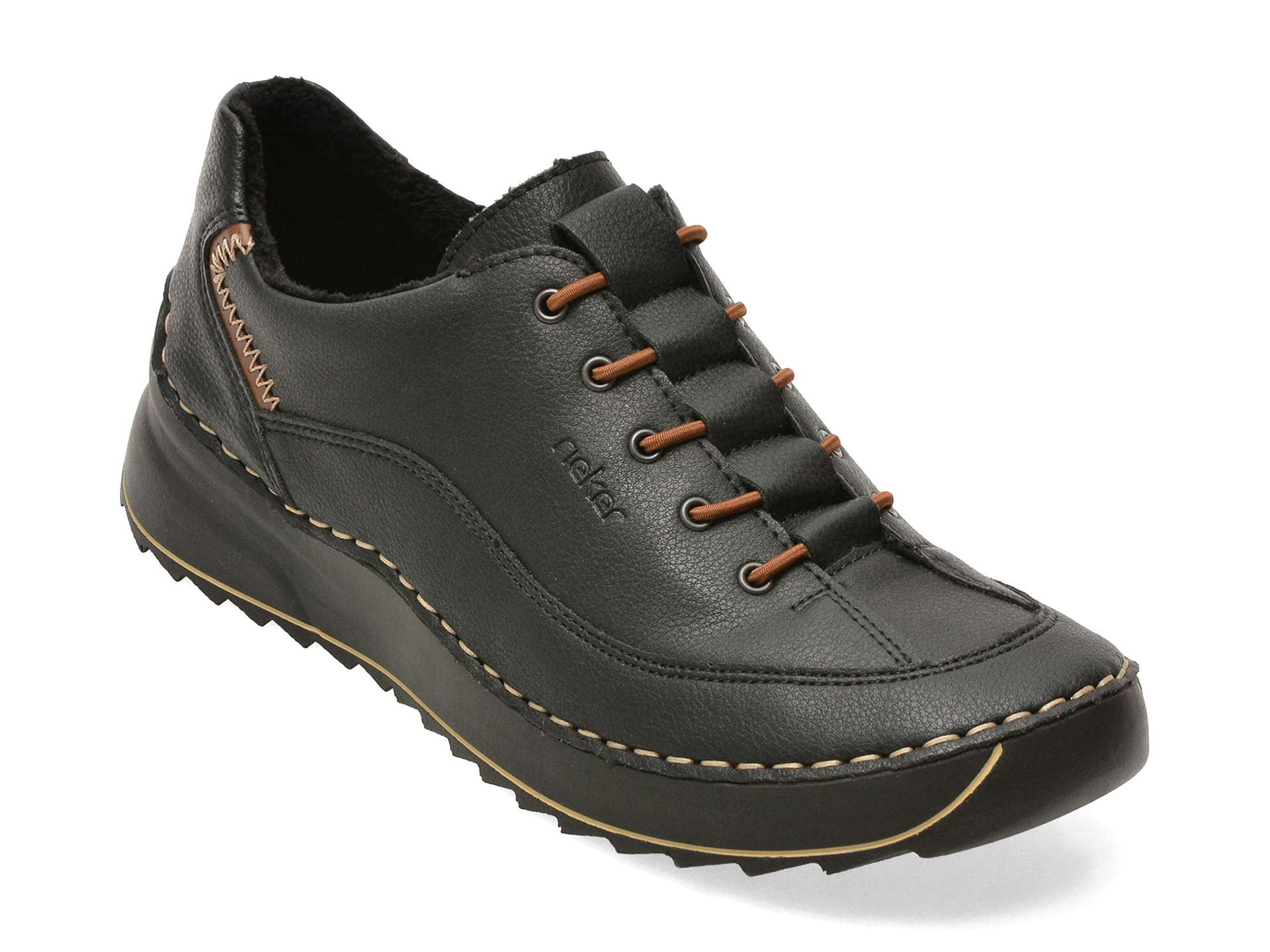Pantofi negri, 51518, din piele naturală – Rieker Pantofi negri, 51518, din piele naturală – Rieker