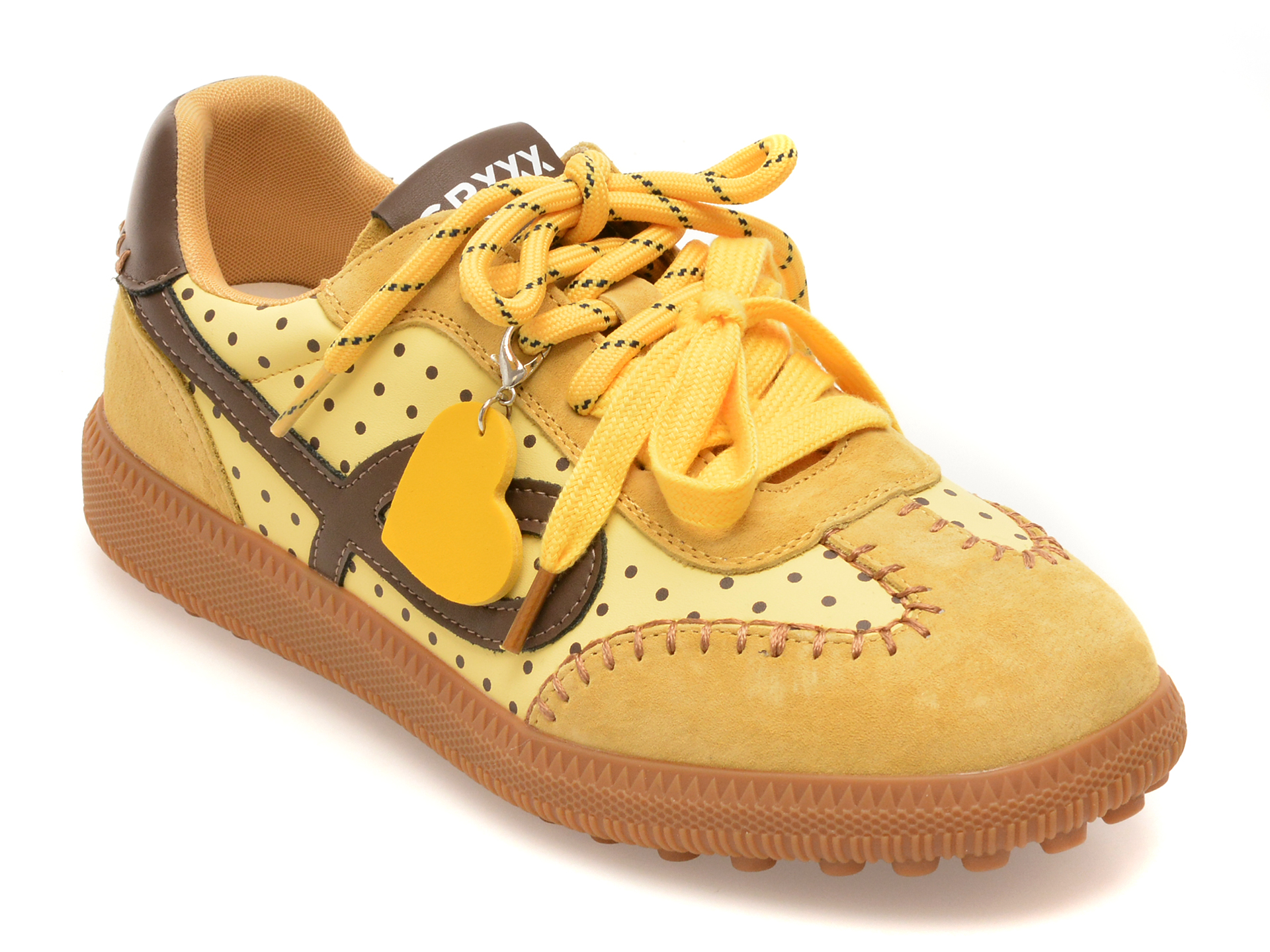 Pantofi sport galbeni din piele ecologică – Gryxx Pantofi sport galbeni din piele ecologică – Gryxx